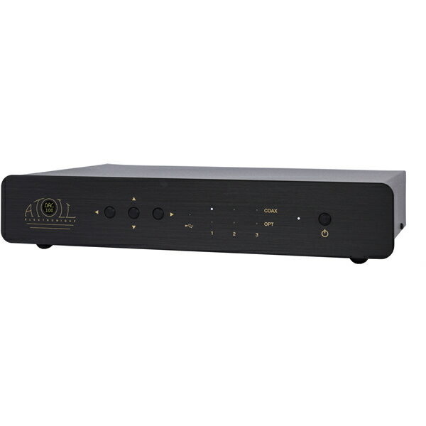 【納期情報：ご注文後約1ヶ月前後予定】ATOLL　DAC100signature/B（ブラック）　USB入力搭載 D/Aコンバーター　アトール