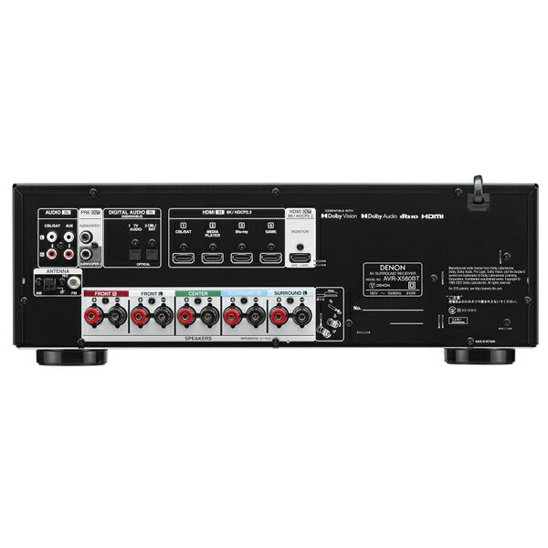 ��¨Ǽ����DENON��AVR-X580BT-K�ʥ֥�å��ˡ�5.2ch AV���饦��ɥ쥷���С�����ס��ǥΥ�AVRX580BT