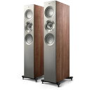 【納期情報:受注生産品お問い合わせください】【特殊配送指定商品】KEF Reference 3 Meta/SWS(サテンウォルナット/シルバー・2本1組) スピ...