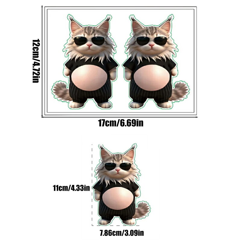 デブ 猫 3Dシール 柔らかいお腹 おなか マシュマロシール もちもち デブ かわいい 3種 各種1枚 計3枚 癒しグッズ 柔らかい TPR素材 スマホケース 手帳 ノート デコレーション ぷにぷに感 弾力性 携帯電話飾り ぷにぷにシー audiofuntech-10009905 オーディオファンテック サンプル画像3