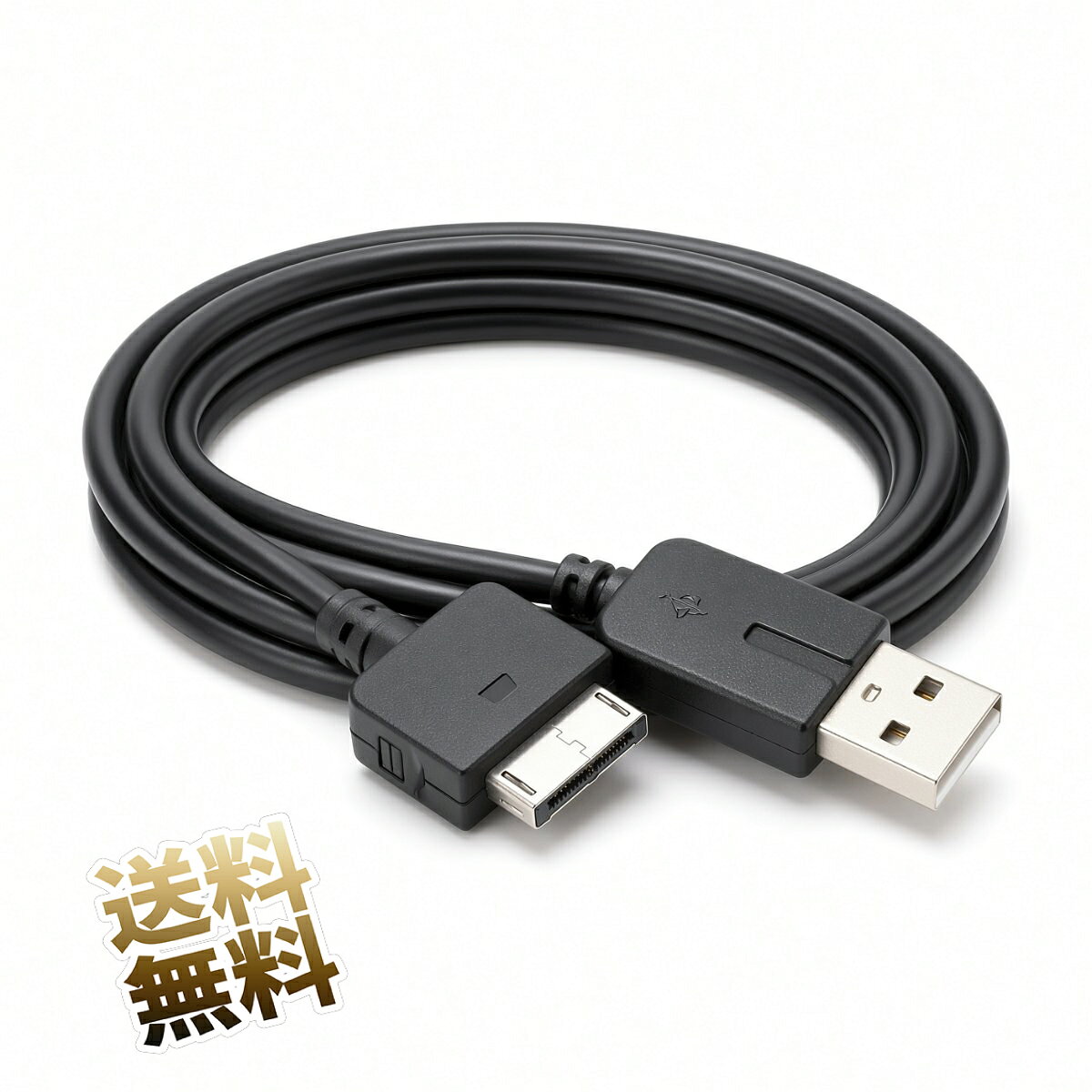 USB 充電ケーブル PCH-1000シリーズ用 データ転送対応 ゲーム機接続 互換タイプ 充電補助 ブラック 約1.1m