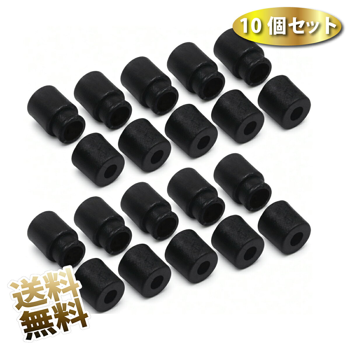 製品内容ストラップコネクター ×10個（オス ×10／メス ×10） カラーブラック コード穴4mm サイズ（約）連結時：全長20mm／直径10mm 重量（約）1g（1個） 特徴ワンタッチ着脱・DIY向け・軽量・扱いやすいサイズ 用途ストラップ制作・ネックレス制作・アクセサリーDIY 保証期間お届け日より1ヶ月ストラップ・ネックレス用コネクター（ワンタッチ着脱／ブラック／穴4mm／10点セット）。 紐を通して結びコブを作るだけで簡単に着脱できるコネクターです。 DIYストラップやネックレス制作に便利なアイテムです。 扱いやすい4mm穴と軽量設計 連結時20mm・直径10mmのコンパクトサイズで使いやすい構成です。 内容：ストラップコネクター ×10個（オス ×10／メス ×10） カラー：ブラック コード穴：4mm サイズ：連結時 全長20mm／直径10mm 重量：1g（1個） 特徴 ワンタッチ着脱・DIY向け・軽量・扱いやすいサイズ 用途 ストラップ制作・ネックレス制作・アクセサリーDIY 保証期間 お届け日より1ヶ月