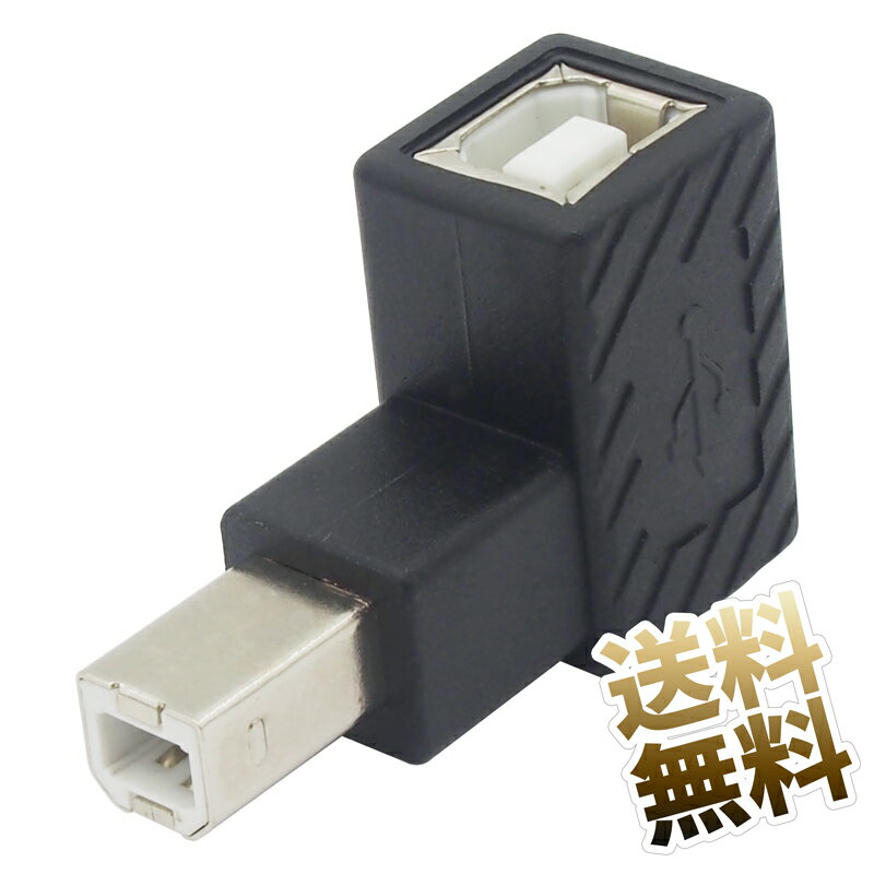 USB変換コネクタ USB2.0 L字型 L型B Bタ