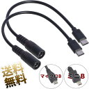 USB変換ケーブル 2点セット USB-C Mini-B Micro-B オス - DC ジャック メス (外径5.5mm 内径2.1m) Type-C min...