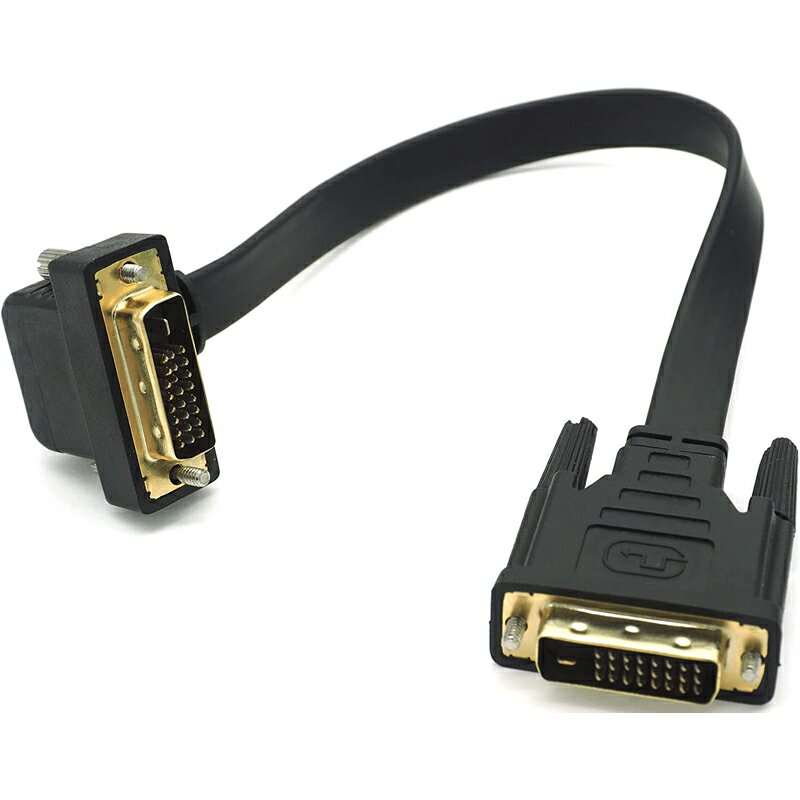 DVI�����֥� DVI-D �ǥ奢���� 25pin ��30cm (ü�Ҵޤ�) ���ȥ졼�� ���� - L�� ���� �ե�å�