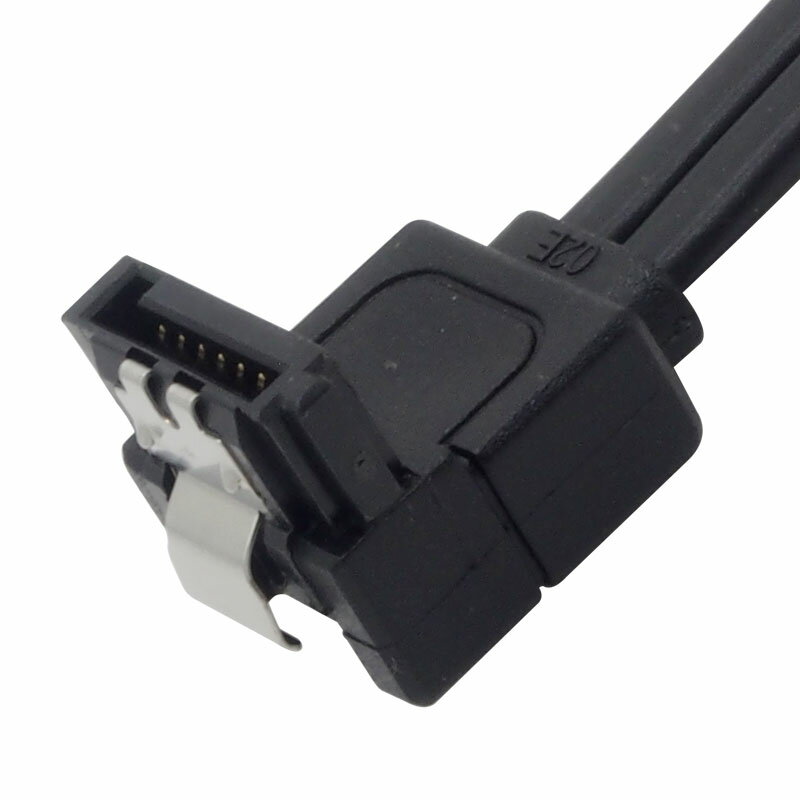 SATA�����֥� ��40cm SATA3(6Gbps)�б� ��å��դ������֥� �֥�å� ��¦L������ξü�ҥ��ȥ졼�ȳ�1��