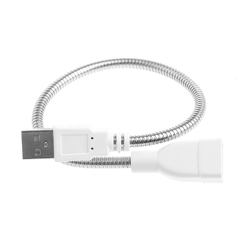 USBケーブル 延長 フレキシブル アーム USB-A（ メス ）- USB-A (オス) ホワイト USB延長 全長 35cm