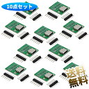 【10組セット】 タイプC - DIPアダプター 2.54mm 12ピン メスコネクタ テストボード はんだ PCB ピンボード インターフェイス コンバーター...