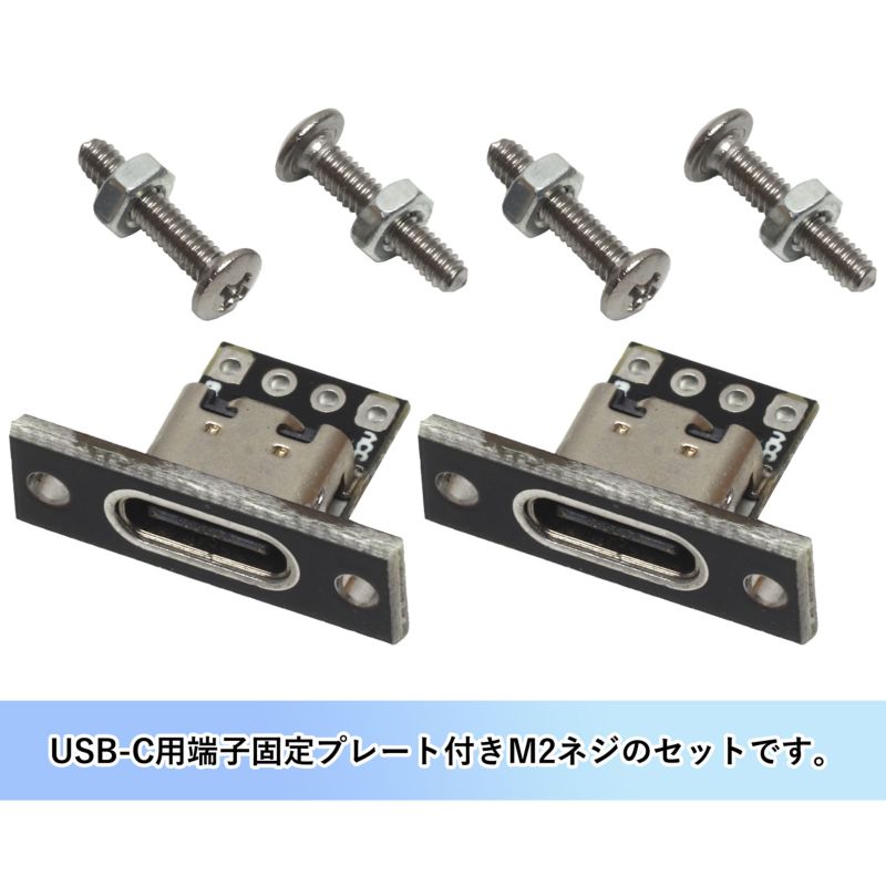 【USB-Cメス固定プレート M2ネジ付き ×...の紹介画像2