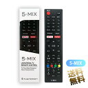 【テレビリモコン 液晶テレビ用】 国内5メーカー対応 5-MIX 設定不要 シャープ アクオス /  ...