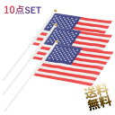 アメリカ国旗 10点セット 応援グッズ スポーツ パーティー 軽量 片手で振れる 14×21cm
