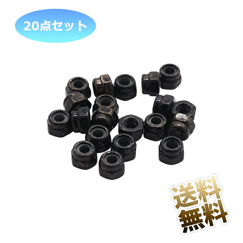 M2.5 ロックナット 20点セット 炭素鋼 黒亜鉛メッキ処理