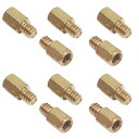 【10点セット】 マザーボード 取付用 スペーサーねじ 六角オスメス 真鍮製 製品サイズ 全長10×4.5mm