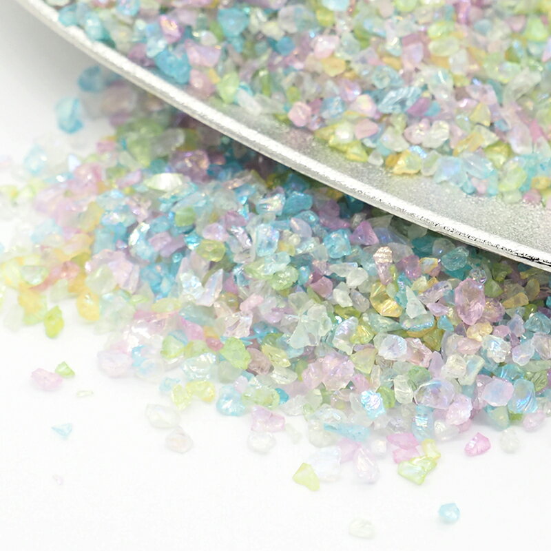 ガラスフリット ガラス レジン 40g 封入パーツ レジン パーツ 虹のかけら 硝子のかけら 手作り用品 装飾充填物 材料 封入 DIY 手芸用品 ネイル