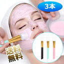 【3本】 マスクブラシ シリカゲル 化粧 美容 軟毛マスク マスク塗布器 均一 柔軟 シリカゲル 塗布 顔を傷つけず 水洗いでき 携帯に便利 青+ピンク+黒
