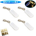 【4点】 LEDライト 10灯 イルミネーション ストリング ボトルライト CR2032 (別売) 2個使用 薄型スイッチ付き ウォームホワイト 電球色 イルミネーションの新定番、スタイリッシュに彩る。