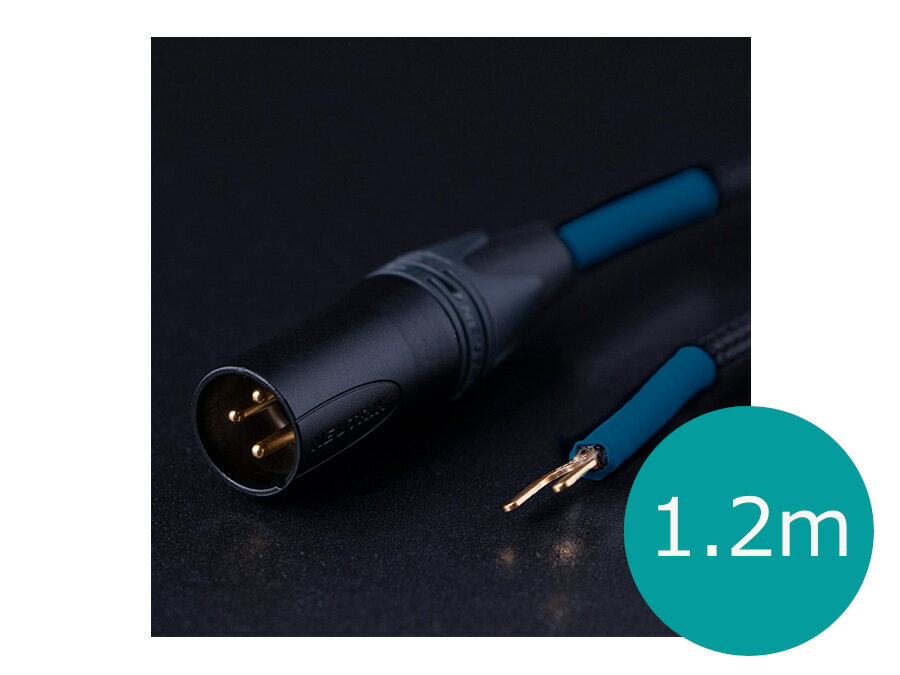 Rakuten - KOJO TECHNOLOGY Clone2XH/オス (KS-Z2200XHY) XLRプラグ（オス）-Y型端子(M4推奨) アースケーブル 1.2m