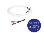 THE CHORD COMPANY ザ・コード・カンパニーC-ScreenX Speaker Cable スピーカーケーブル B-B端子（バナナーバナナ/2.0m/ペア）［国内正規代理店品］