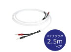 THE CHORD COMPANY ザ・コード・カンパニーC-ScreenX Speaker Cable スピーカーケーブル B-B端子（バナナーバナナ/2.5m/ペア）［国内正規代理店品］