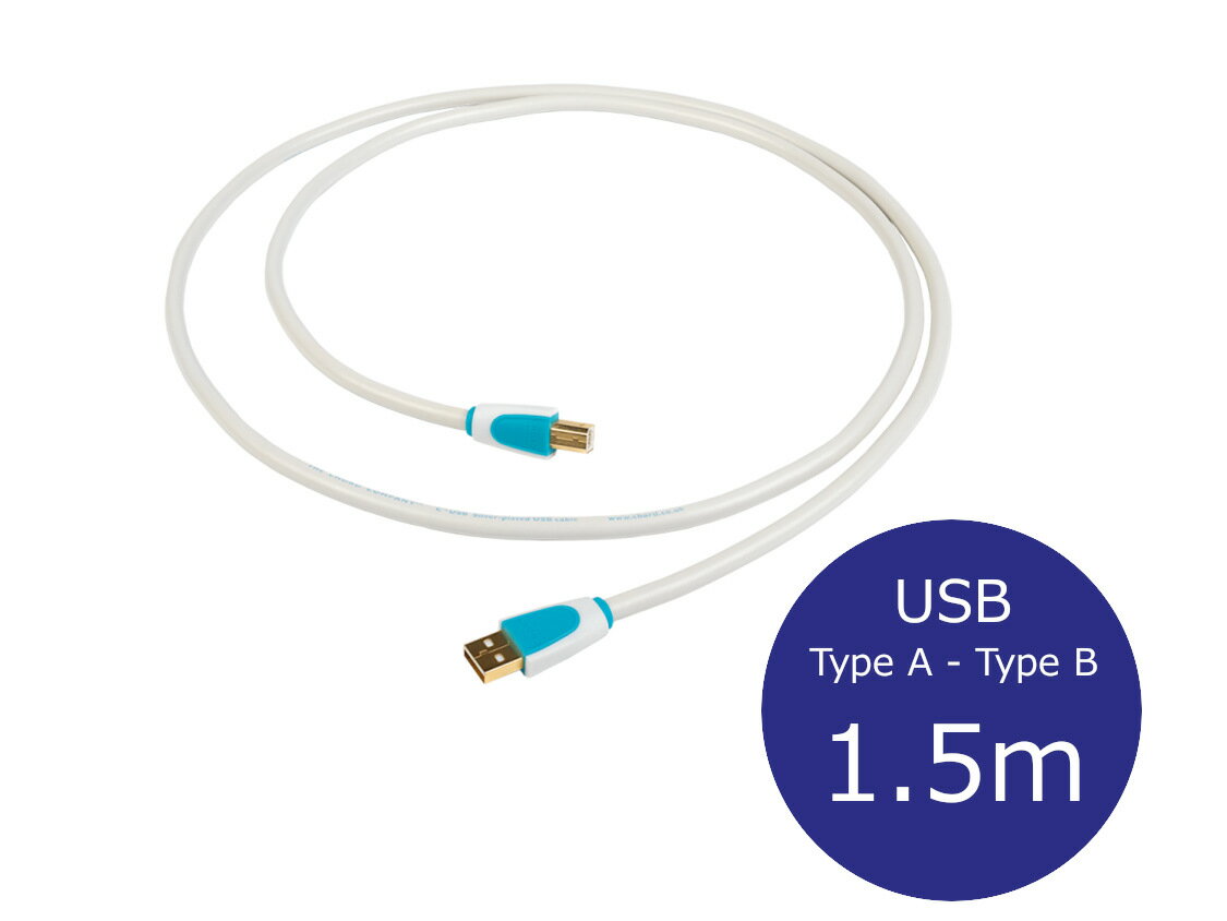 楽天オーディオユニオン楽天市場店THE CHORD COMPANY ザ・コード・カンパニー C-USB USBケーブル （TypeA→TypeB/1.5m/1本）［国内正規代理店品］