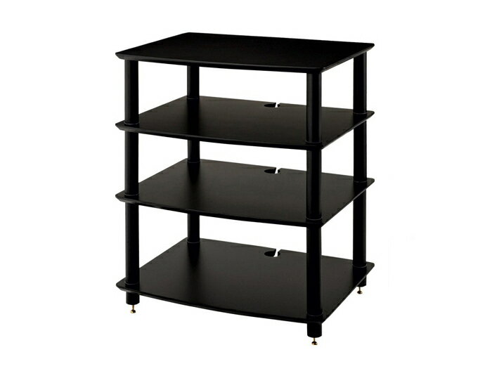 SOUND MAGIC サウンドマジック HF04BB オーディオラック (棚板：ブラック/支柱：ブラック)［メーカー正規保証］