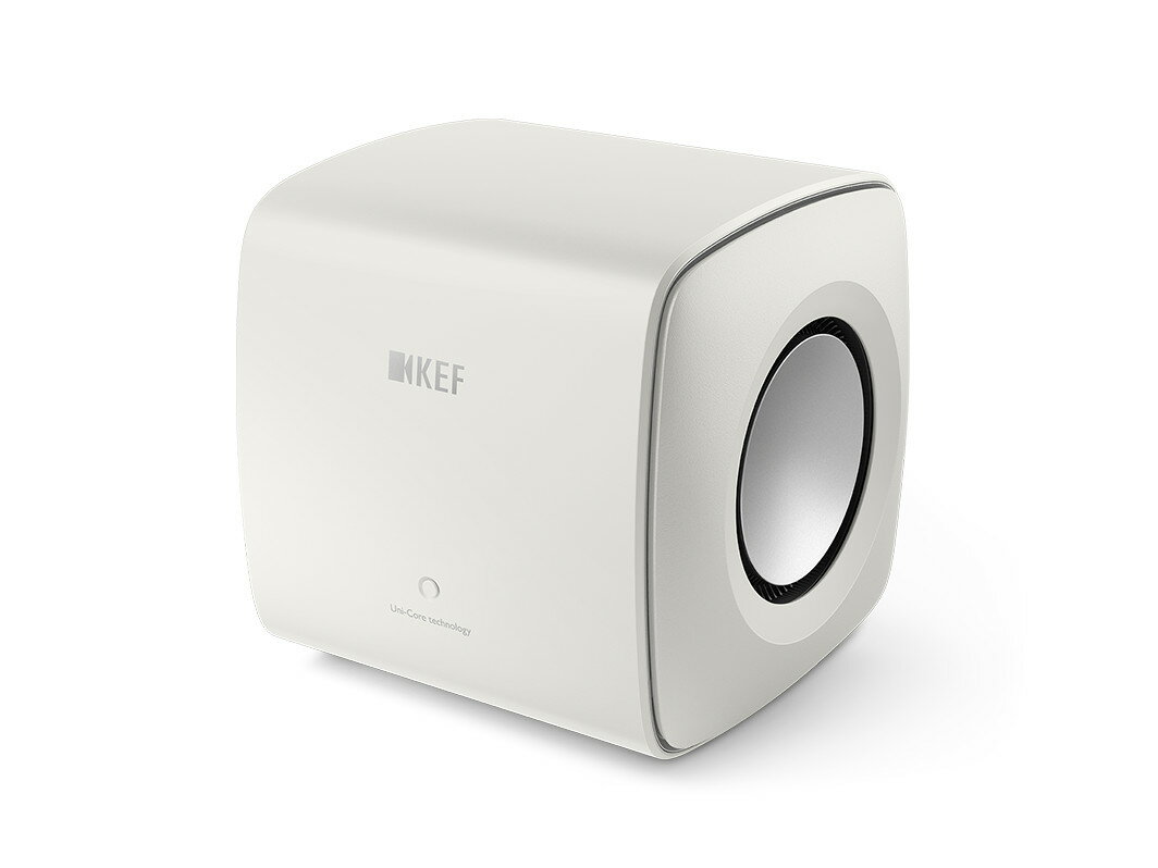 KEF ケーイーエフ KC62 Subwoofer Mineral White サブウーファー（ホワイト/1本）［国内正規代理店品］