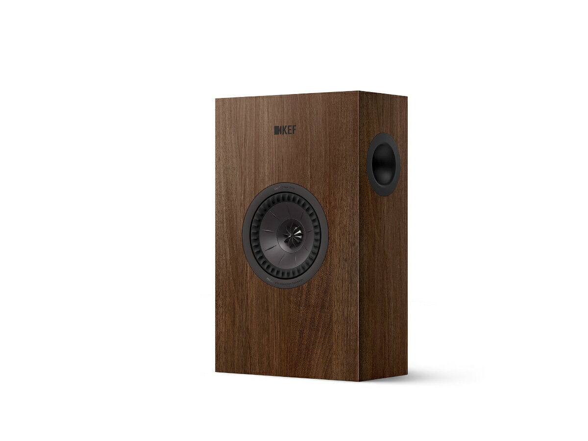 KEF ケーイーエフ Q4 Meta Walnut オンウォールスピーカー（ウォールナット/1本）［国内正規代理店品］