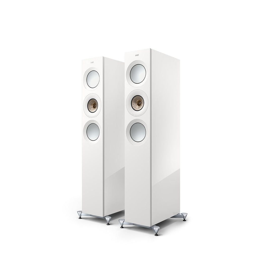 KEF ケーイーエフ Reference 3 Meta スピーカーシステム High-Gloss White/Champagne ペア [国内正規代理店取扱品]