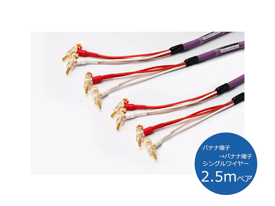 ORB オーブ INNOVA TS7 BBS2.5 スピーカーケーブル （バナナ端子→バナナ端子/シングルワイヤー/2.5mペア）