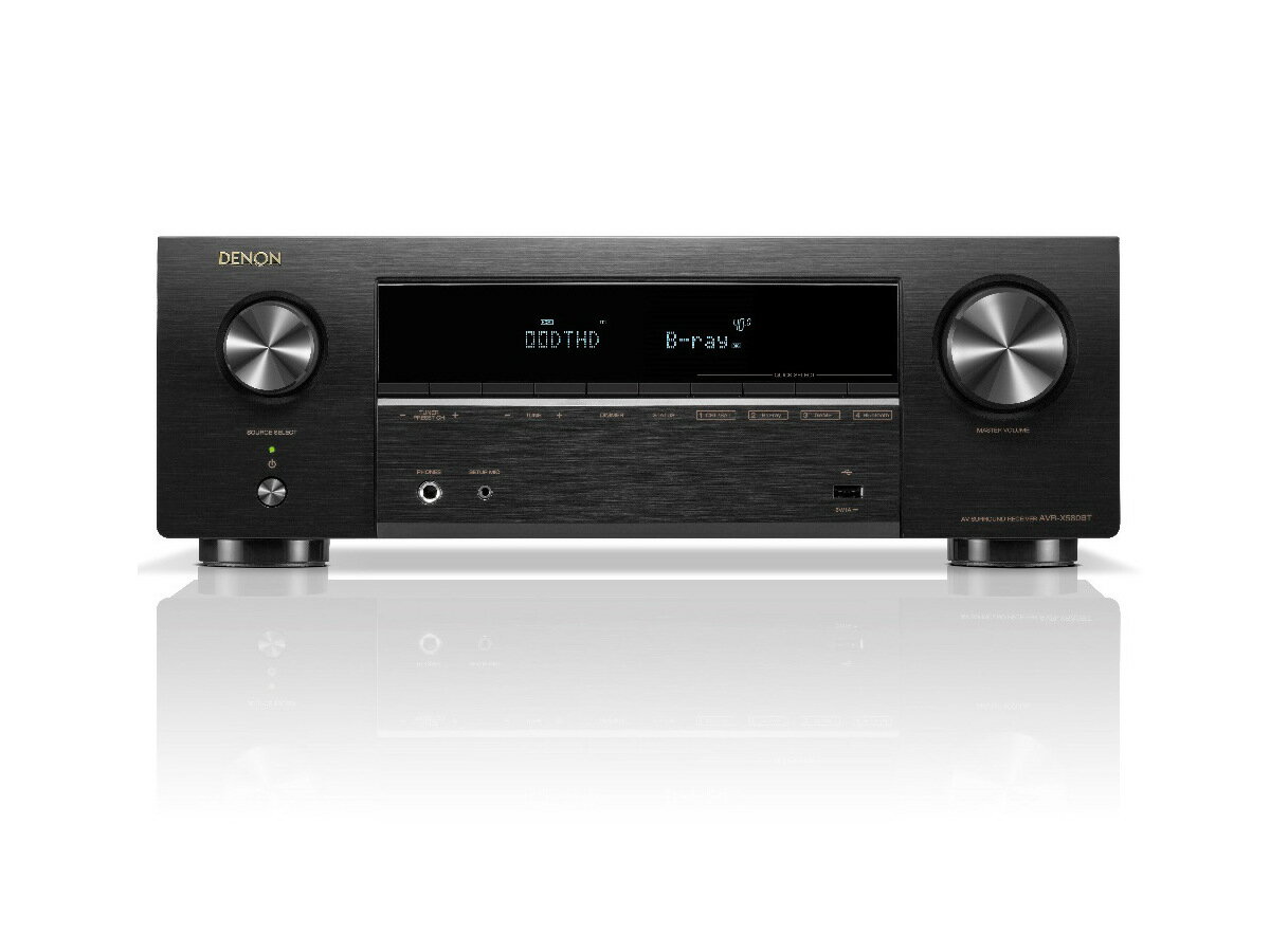 DENON デノン AVR-X580BT 5.2 ch AVサラウンドレシーバー ［メーカー正規保証］