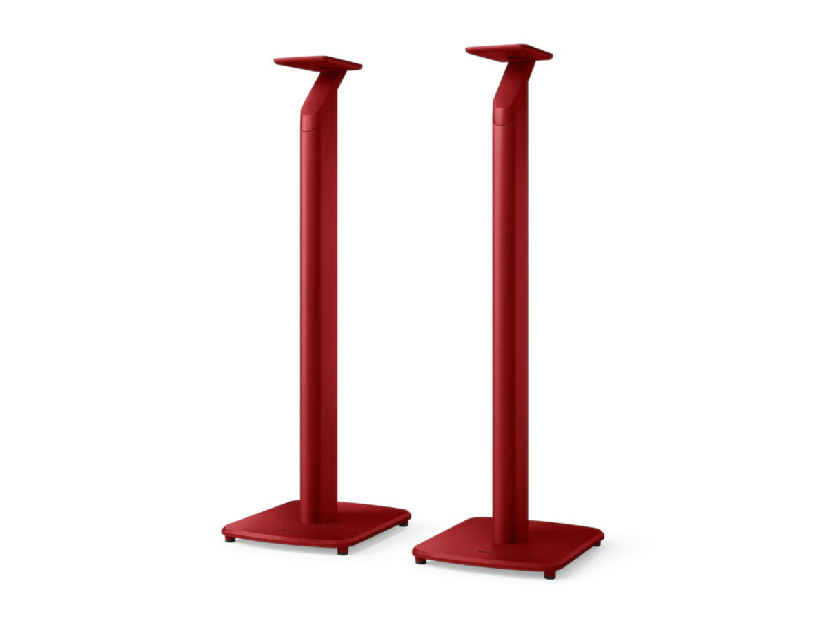 KEF ケーイーエフ S1 Floor Stand Crimson Red スピーカースタンド（レッド/ペア）[国内正規代理店取扱品]