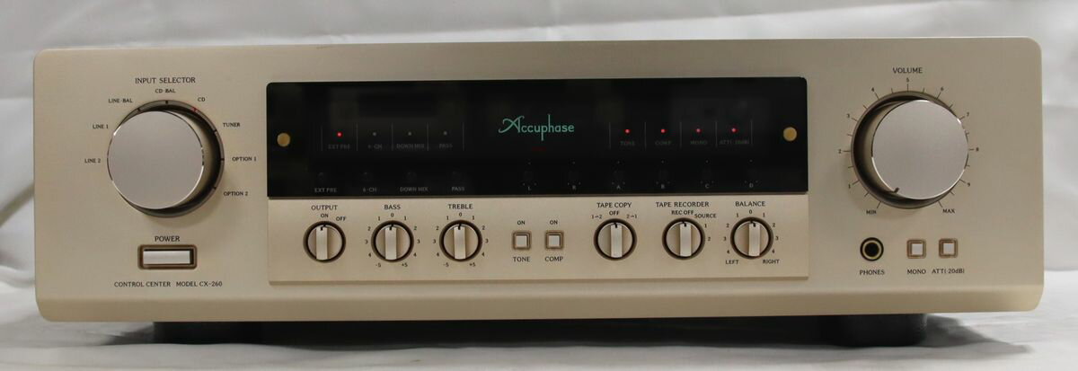 【中古】　Accuphase　コントロールアンプ　CX-260　※中古保証6ヶ月