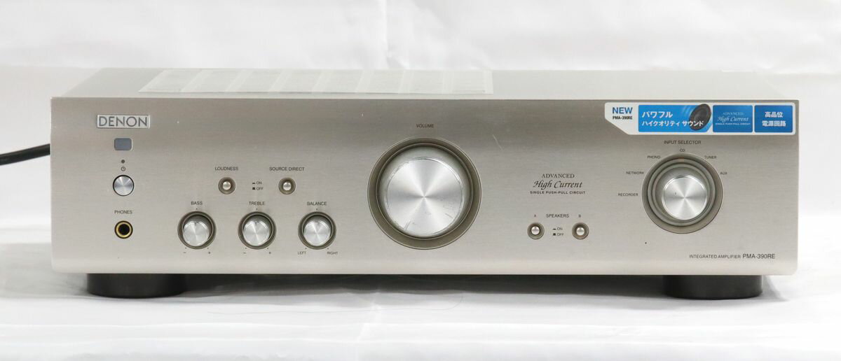 【中古】　DENON　プリメインアンプ　PMA-390RE　※中古保証6ヶ月