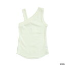 SALE CINOH チノ RIB ASYMMETRY SLEEVELESS TOP 23SCU008