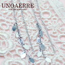 【今だけ!!スーパーセール限定価格】ウノアエレ【UNOAERRE】K18WGホワイトゴールド ピアス 26871#2574