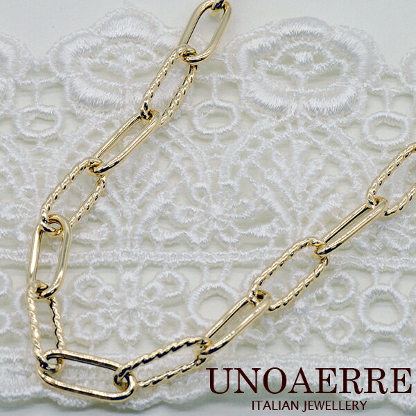 【今だけ！！スーパーセール限定価格】ウノアエレ【UNOAERRE】K18YGイエローゴールドロングネックレス 26242#4221