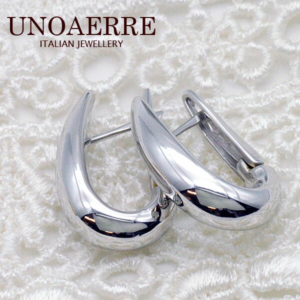 【今だけ！！スーパーセール限定価格】ウノアエレ【UNOAERRE】K18ホワイトゴールド ピアス 28803#2626のサムネイル