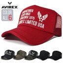 AVIREX 【 送料無料 対象外 】CAP メッシュキャップ キャップ アビレックス LIMITED USA 14670300 CAP 刺繍 スナップバック ...