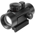 ドットサイト ダットサイト 照準器 サバゲー 2色 レッド/グリーン五段階調整 20mmレール対応 スコープ 電動ガン エアガン マウント レンズプロテクター付...