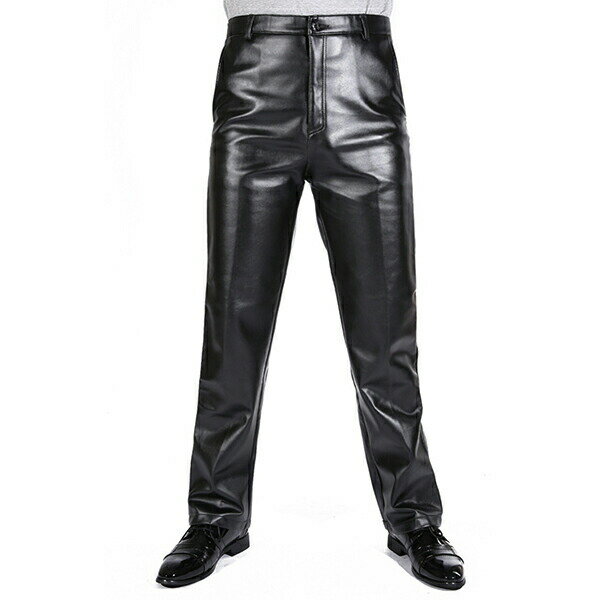 パンツ メンズ レザーパンツ スキニー 革パンツ 革パン バイク ライダースパンツ フェイクレザー PU レザー ロックファッション 春 秋 冬 新品