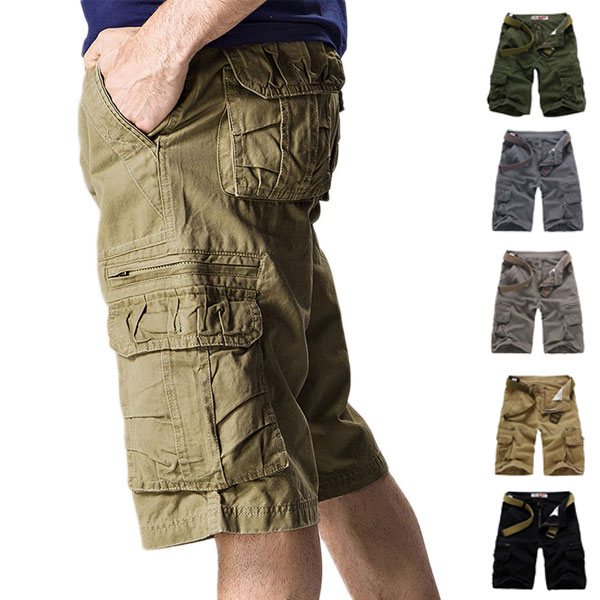 カーゴパンツ 無地 ハーフパンツ メンズ ショートパンツ ストレッチ パンツ ミリタリー 5分丈 膝上 ワークパンツ 半ズボン お兄系 ワークパンツ スポーツ トレーニング ファッション おしゃれ 夏