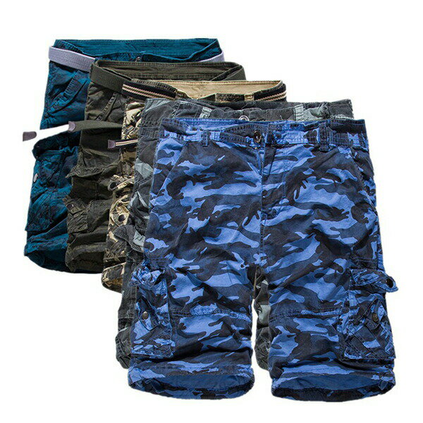 カーゴパンツ 迷彩 ハーフパンツ メンズ ショートパンツ ストレッチ パンツ ミリタリー 5分丈 膝上 ワークパンツ 半ズボン お兄系 ワークパンツ スポーツ トレーニング ファッション おしゃれ 春 夏 秋 メール便