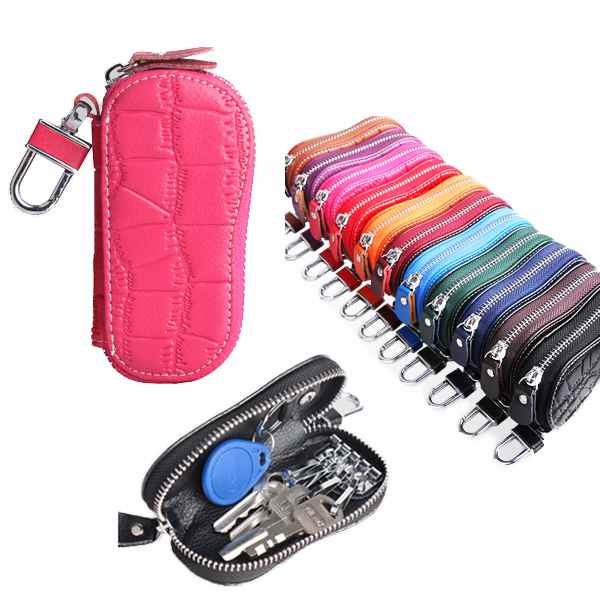 キーホルダー レディース キーケース キーカバー メンズ カード入れ 本革 編み込み チャック ファスナー 男女兼用 レザー カー 車 鍵 オシャレ ケース ビジネス レザー 収納 おしゃれ カジュアル スマートキー専用 メール便