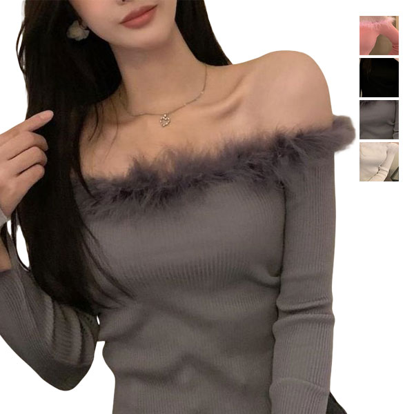 肩出しニット レディース プチハイネック ニット 肩だし トップス 肩開き 肩見せ 着やせ シンプル 長袖 ボトルネック 無地 秋 クリスマス セーター あったかい かわいい カジュアル 長袖 トップス 可愛い おしゃれ プレゼント 贈り物