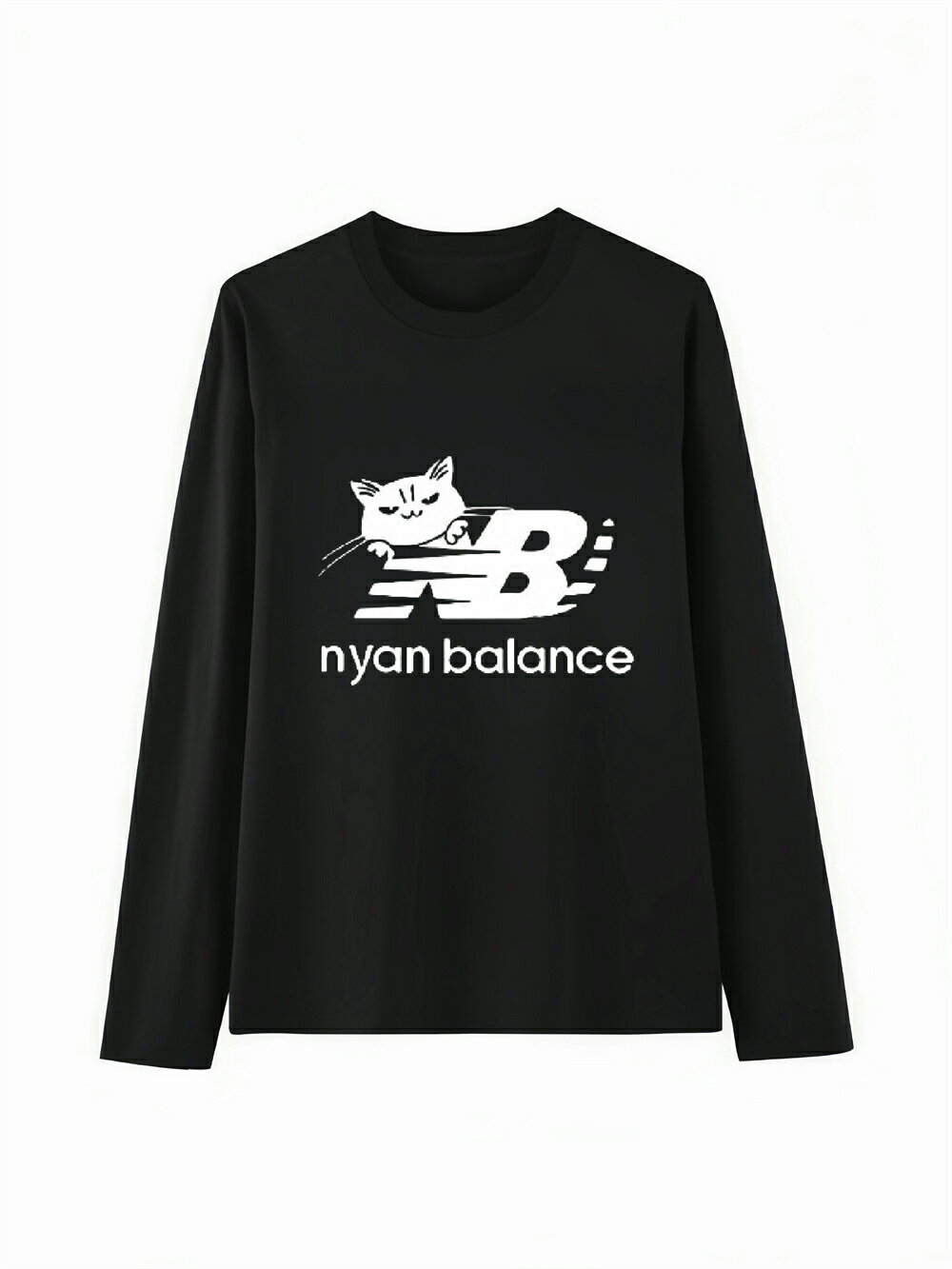 Rakuten - 「nyan balance」 Tシャツ 100%コットン ドラゴンクエスト ネタ パロディ ふざけtシャツ ギャグtシャツ おもしろTシャツ おもしろグッズ ドラゴンクエスト メンズ レディース 面白いパンダグラフィックTシャツ 長袖 洗濯機可 メール便