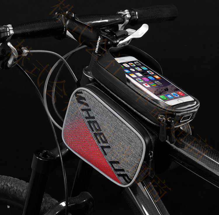 自転車スマホホルダー トップチューブバッグ 自転車バッグ フロントバッグ スマホ...