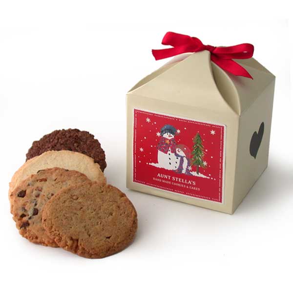 ステラおばさんのクッキー　お使い物 七五三 クリスマス プレゼント　プチギフトX-スノーマンテ...