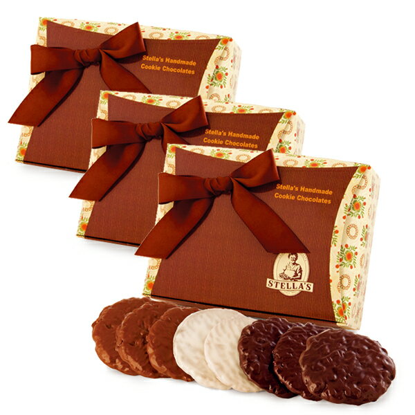ステラおばさんのクッキー バレンタイン お使い物 チョコレート チョコクッキー 焼菓子 合格 御祝い【WEB限定】ステラおばさんの手作りクッキーチョコレート (M) （VFC-M) おまけつき3個セット 【gourmet0119】