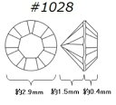[DB002]スワロフスキー #1028 ボンド用チャトン SS-10(約2.9mm) 10ケ モンタナ