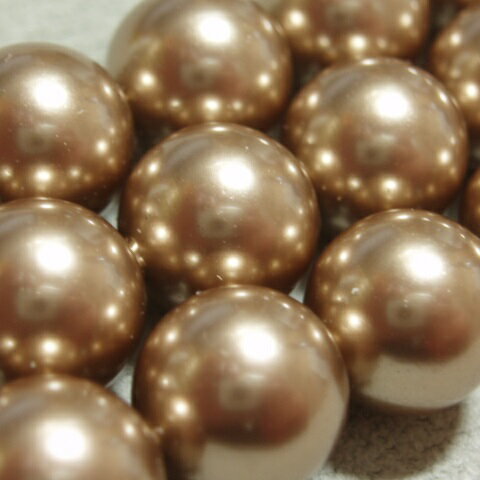 #5810 Pearl Shape - [DA003]スワロフスキーパール　#5810 ラウンド　4mm　ブロンズ　20ケ[RPT]